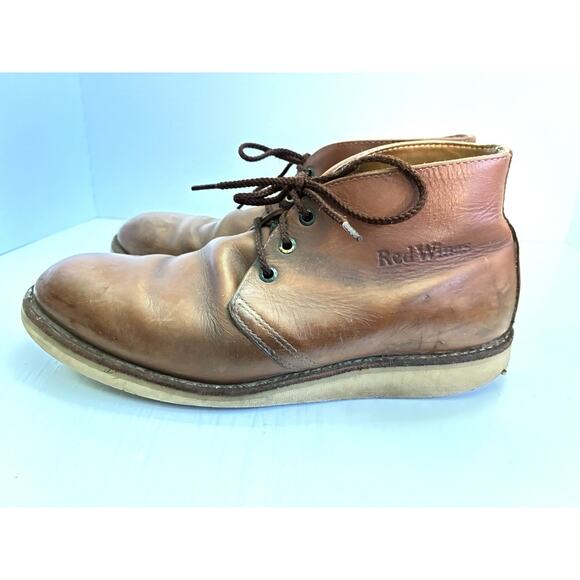 Red Wing 595 Chukka Boots – Brown Leather Soft Toe Men’s 9.5D (USA) - Picture 5 of 10